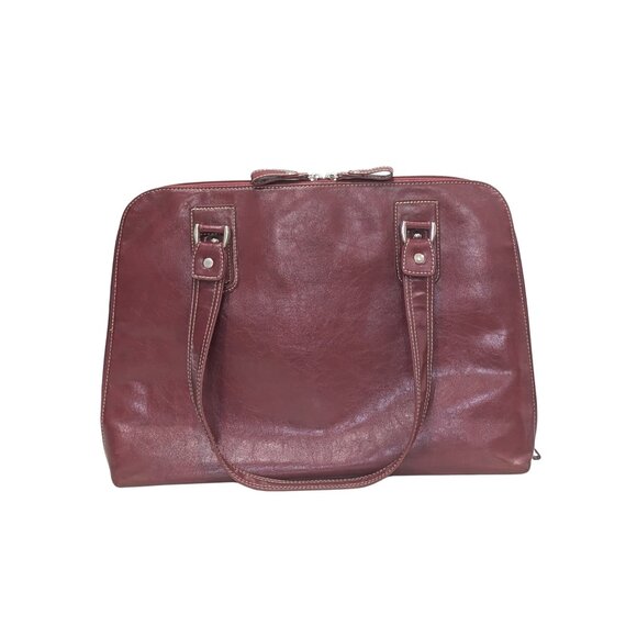 Samsonite A-Frame Laptop Tote Business Case Burgundy Style 938614 Fits 14”Laptop - Picture 4 of 11